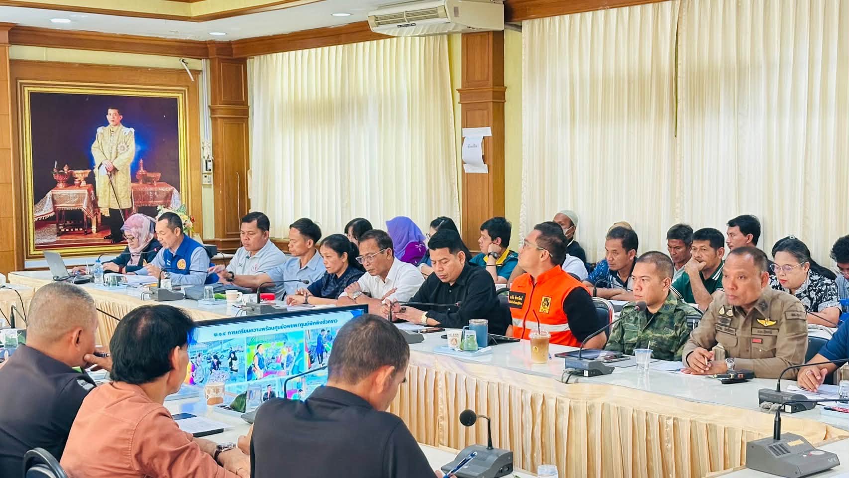 การประชุมเตรียมความพร้อม และซักซ้อมแนวทางการปฏิบัติเพื่อป้องกันและแก้ไขปัญหาอุทกภัย วาตภัย และดินถล่ม ในพื้นที่อำเภอหนองจิก (ครั้งที่ ๑/๒๕๖๙)