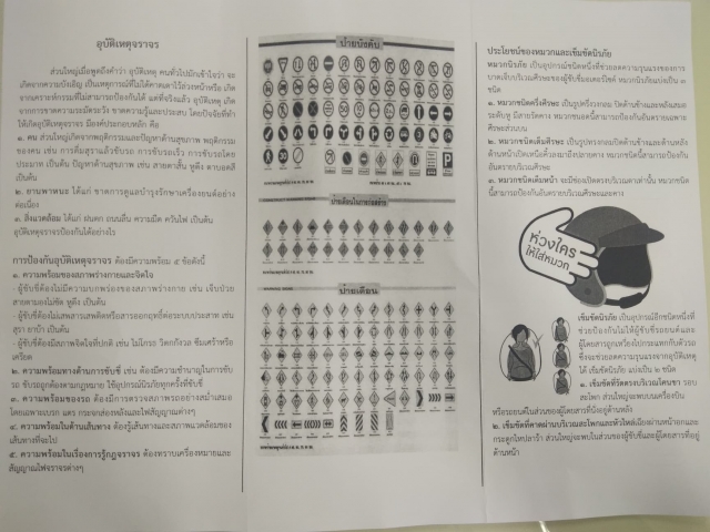 ขับขี่ปลอดภัยสวมหมวกนิรภัยใส่ใจกฎจราจร