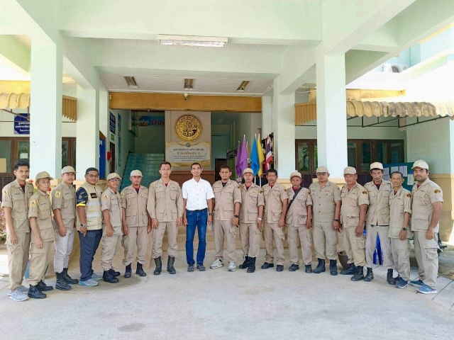 การประชุมสมาชิกอาสาสมัครป้องกันภัยฝ่ายพลเรือน (อปพร.) องค์การบริหารส่วน ตำบลปุโละปุโย